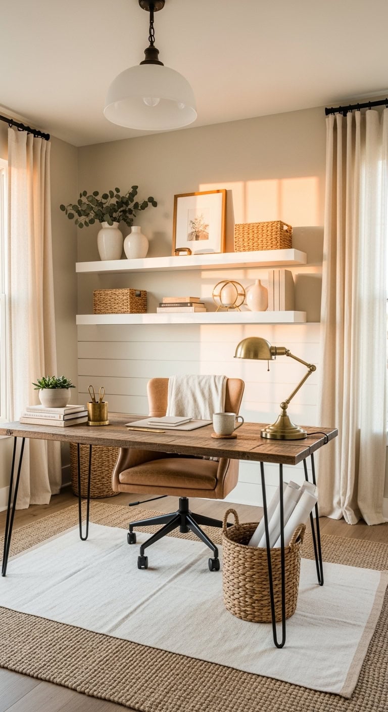 cozy farmhouse sanctuary with warmth