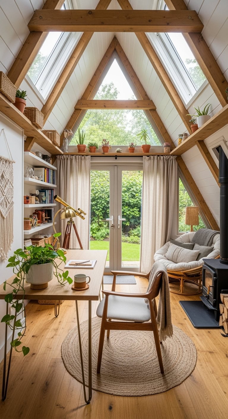 cozy garden retreat with natural light