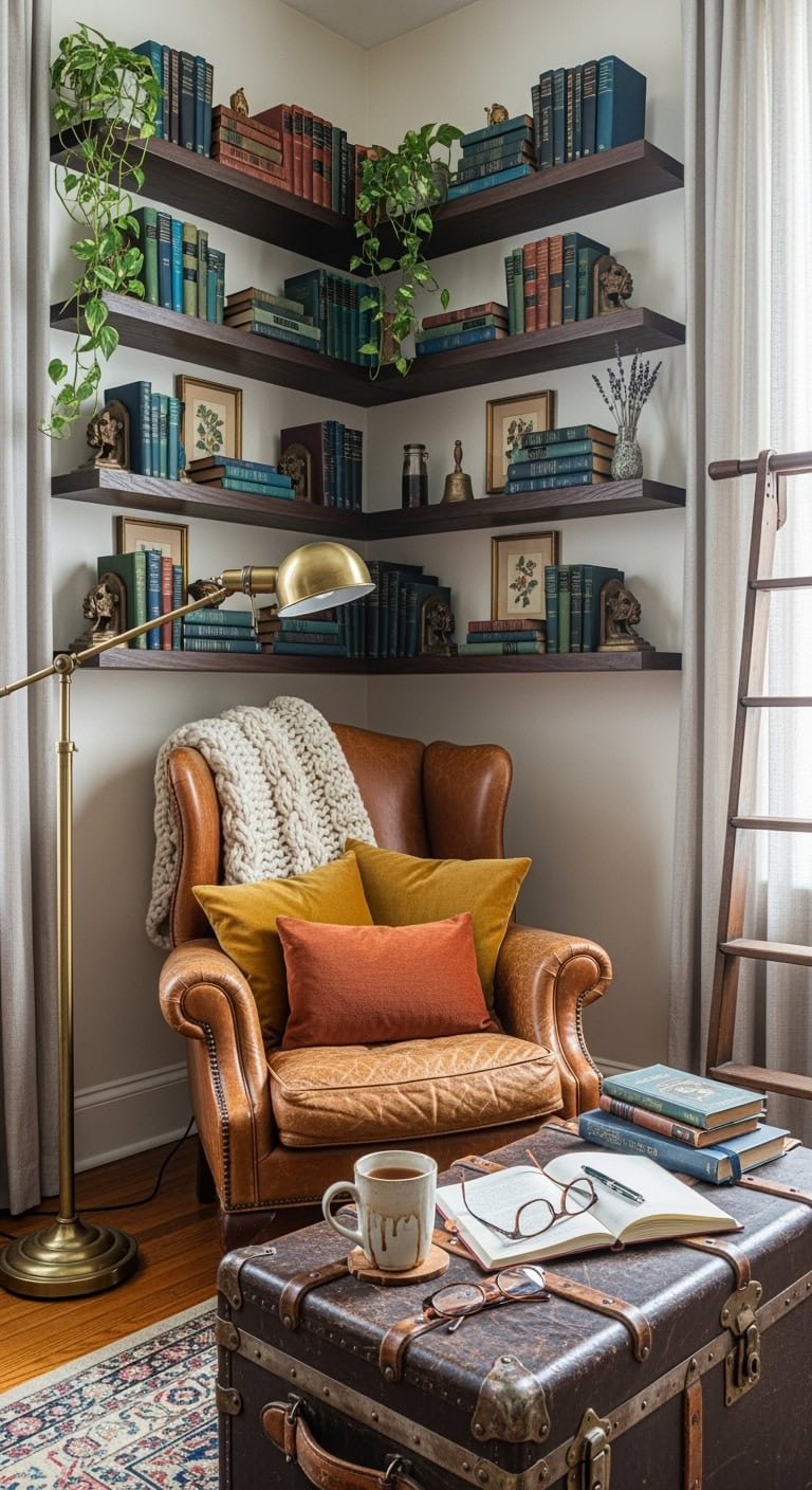 cozy literary nook for bookworms