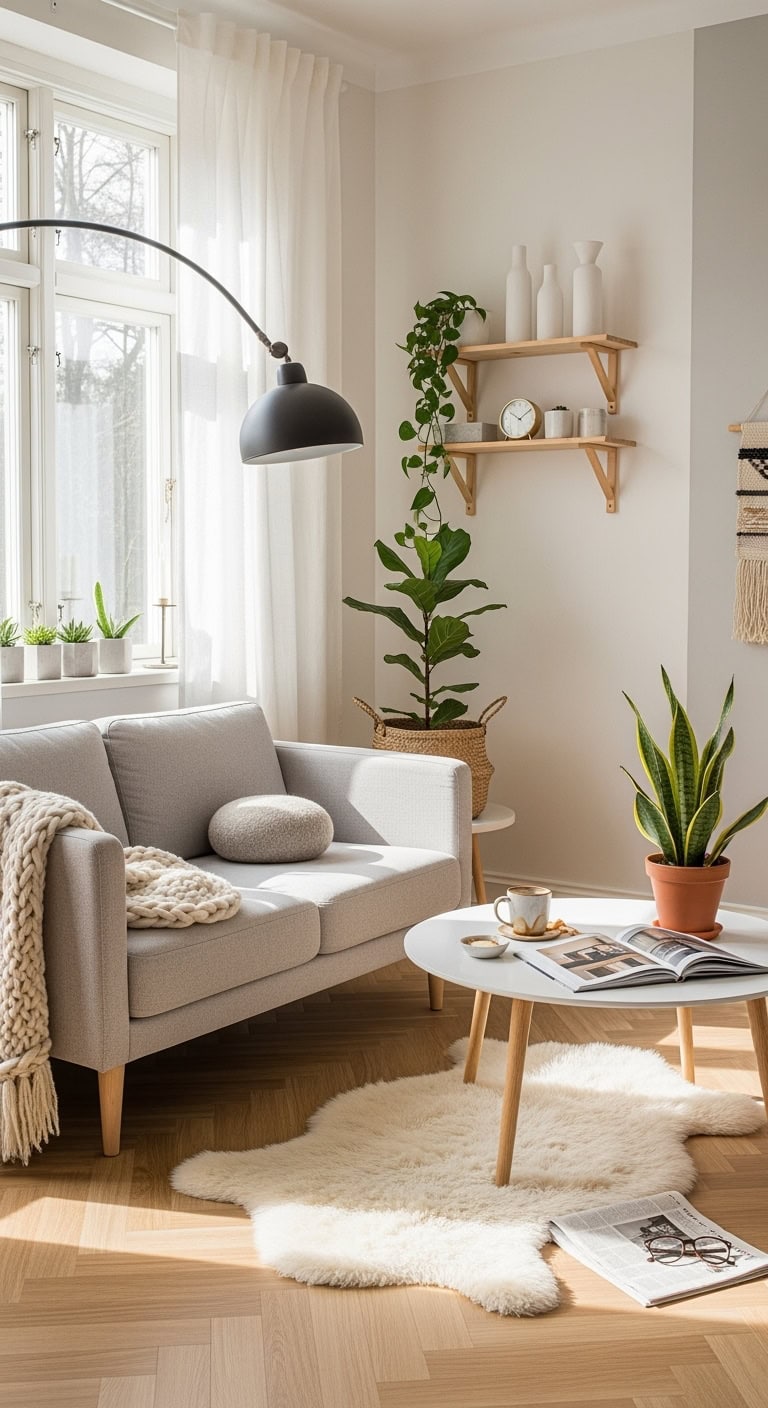 cozy minimalist scandinavian harmonious