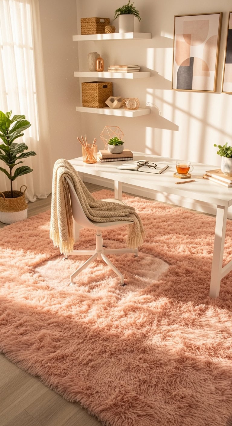 cozy professional plush contrasting