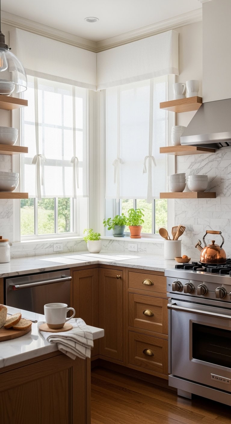 crisp natural tailored caf curtains