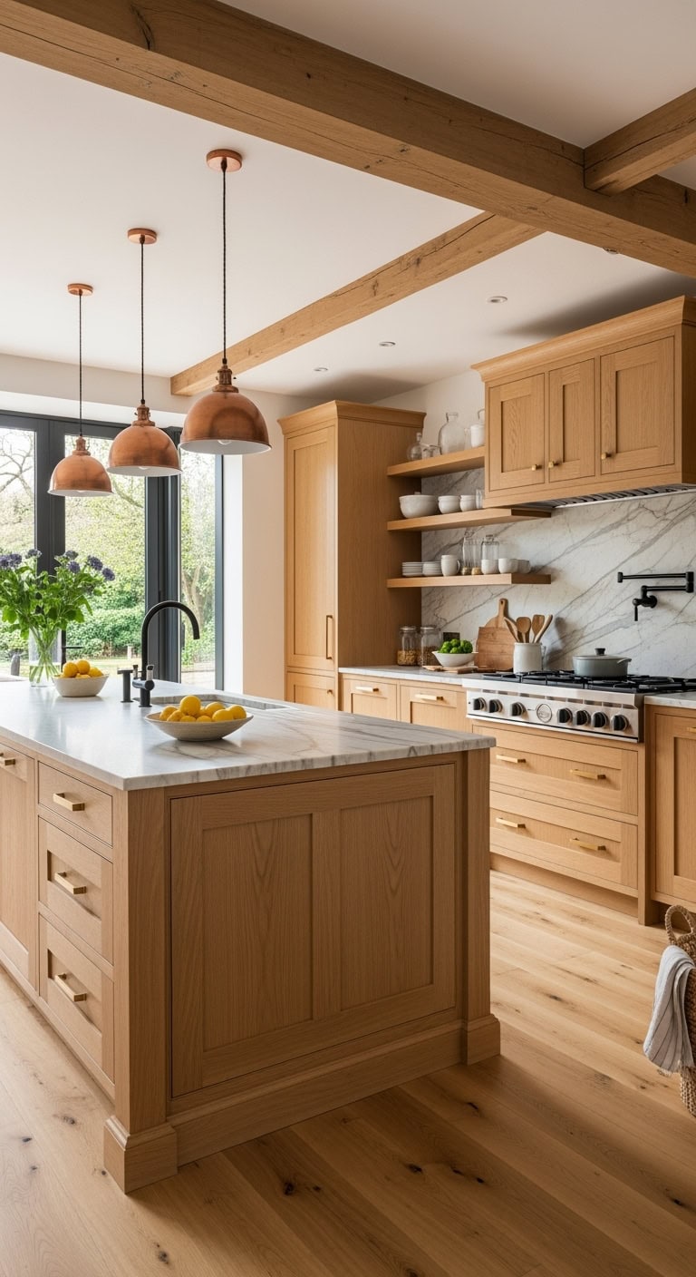 curated metal harmony in kitchen