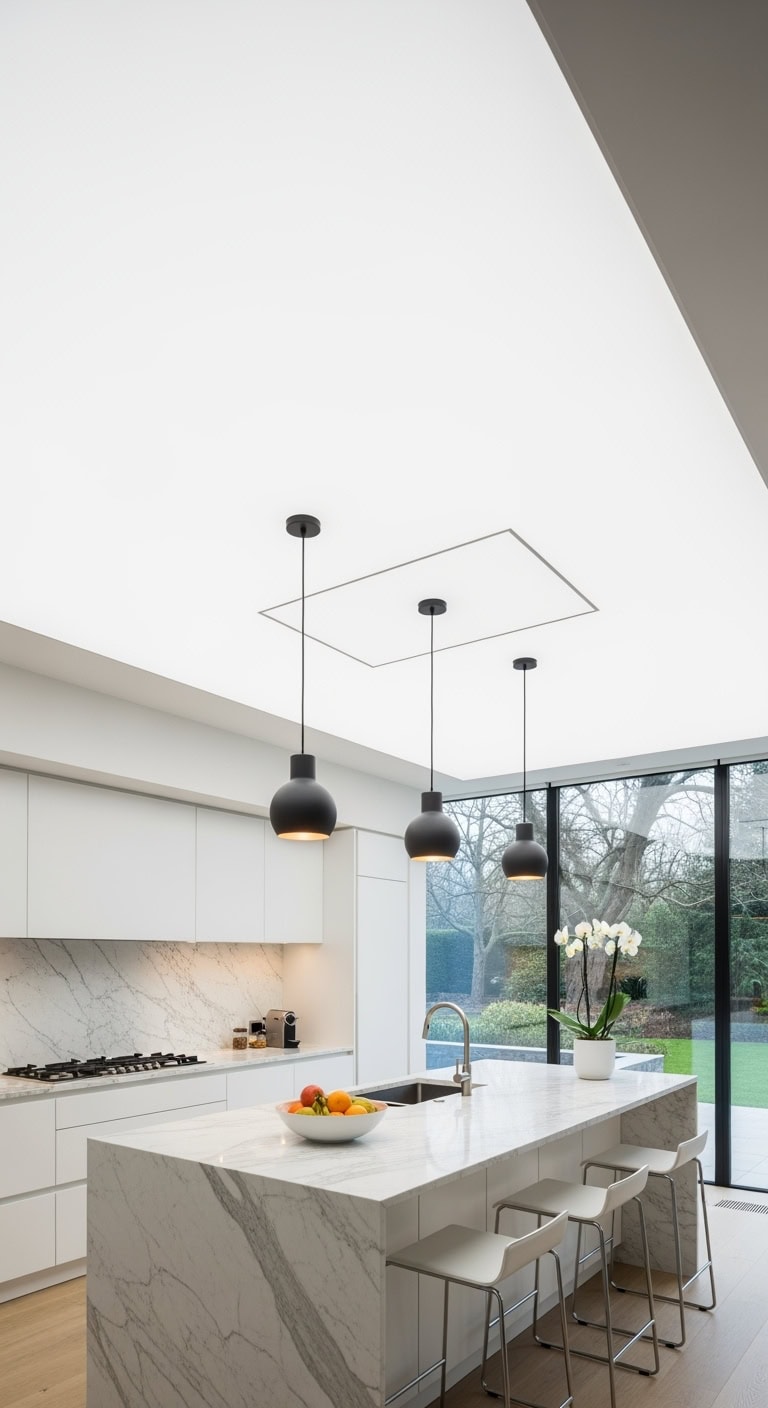 dreamy diffused glow inducing fabric ceiling