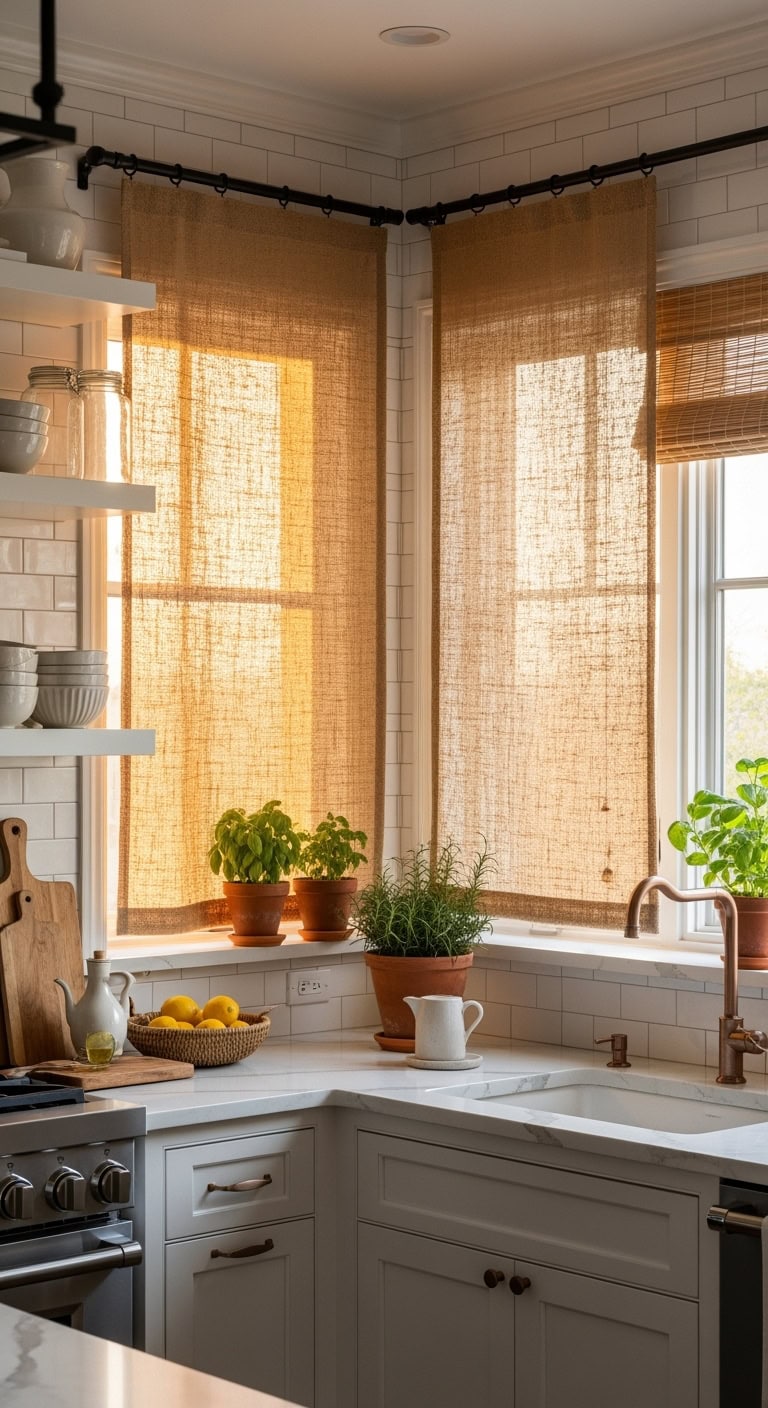 dreamy organic textured softening kitchen