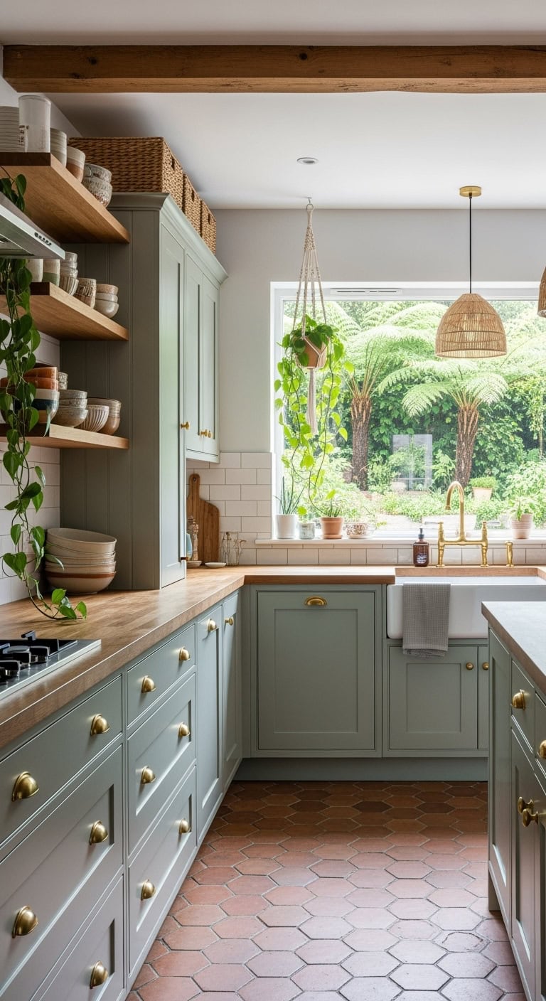 earthy vintage inspired brass balanced