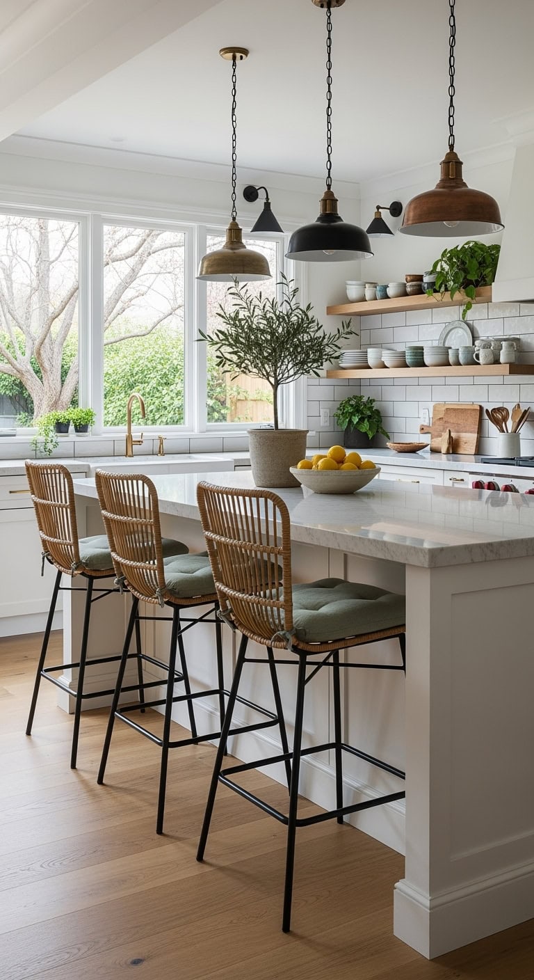 eclectic cozy comfortable visually engaging