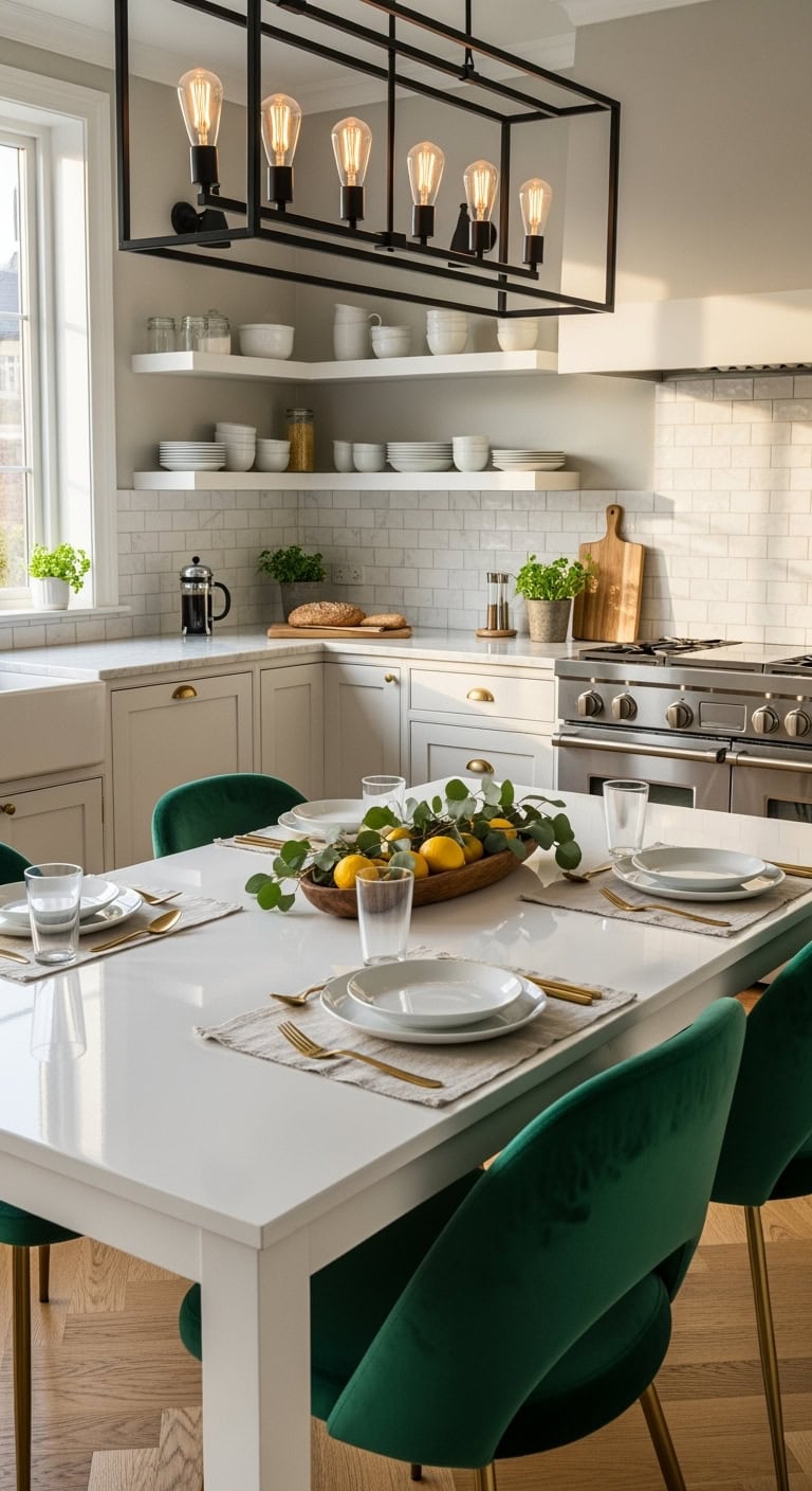 elegant and luxurious high gloss lacquered dining table