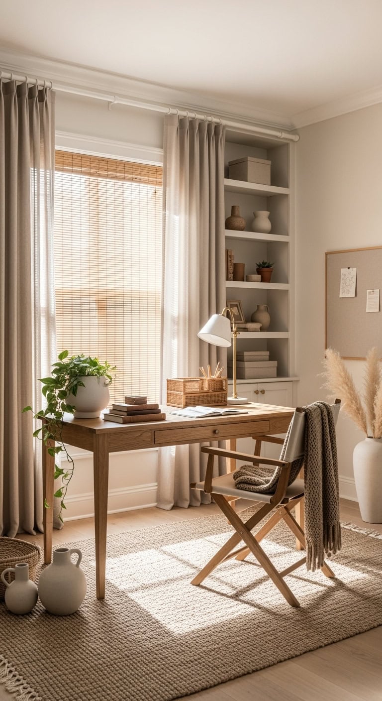elegant natural minimalist window treatments