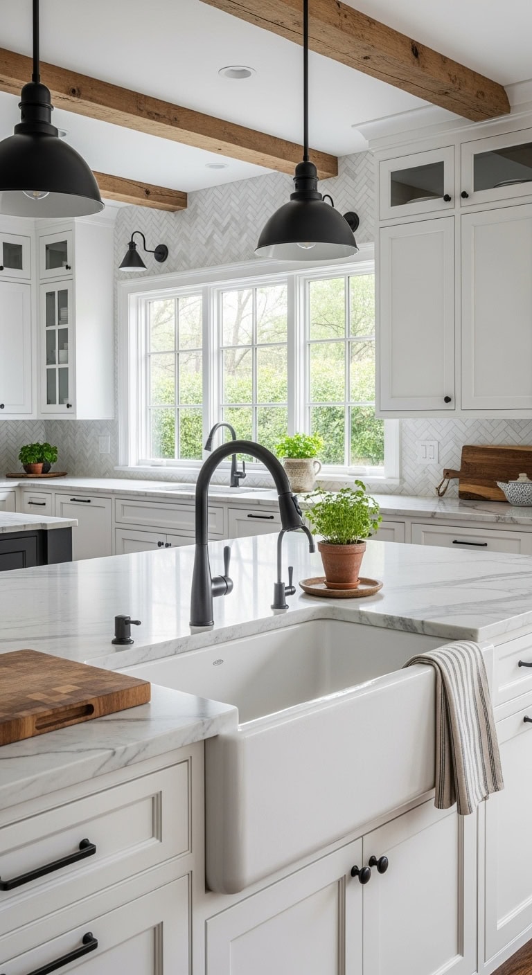 farmhouse charm meets modern elegance