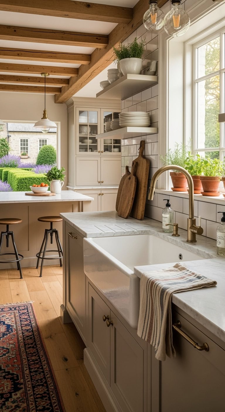 farmhouse chic apron sink genius