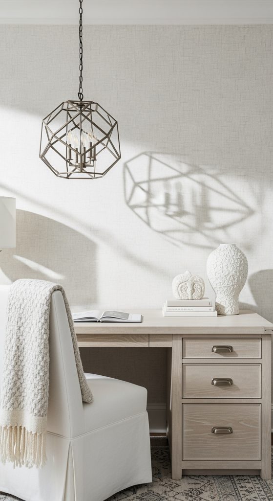 23 Beautiful White Home Office Ideas