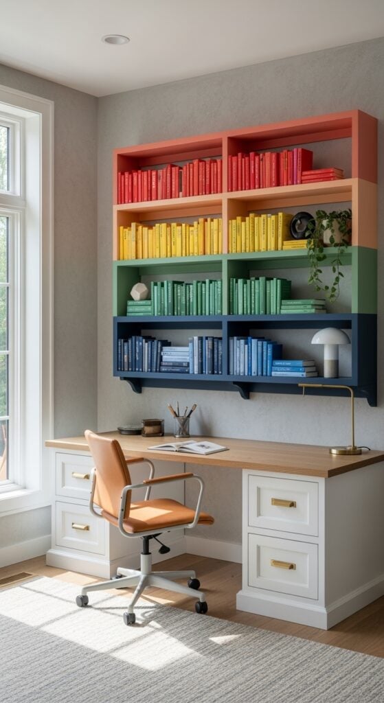 23 Gorgeous Home Office Shelves