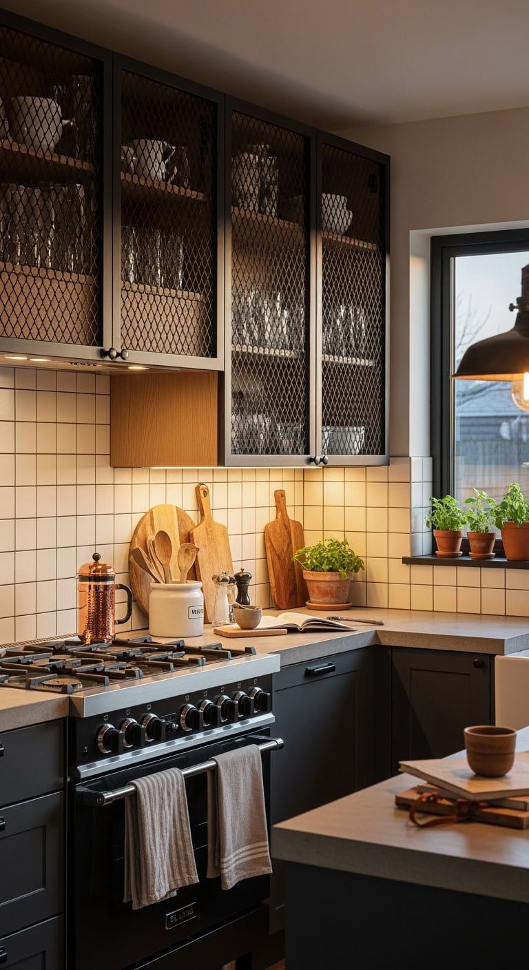 industrial chic cabinet charm