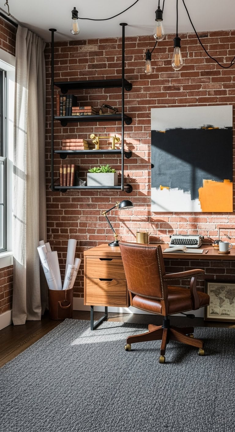 industrial sophistication with natural light