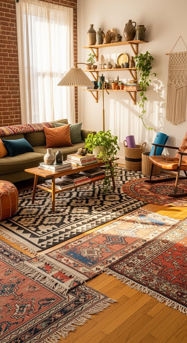 layered vintage bohemian transformative