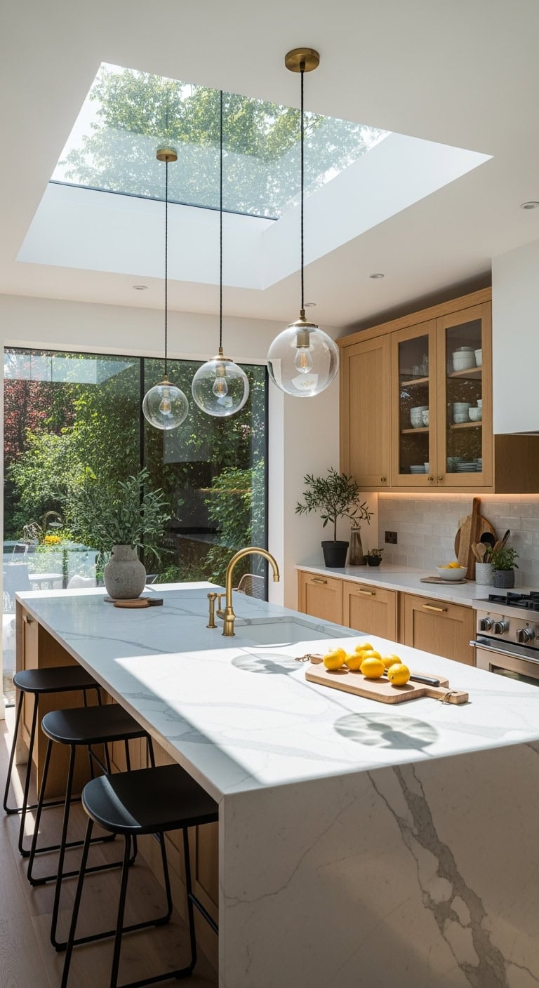 luminous airy reflective layered