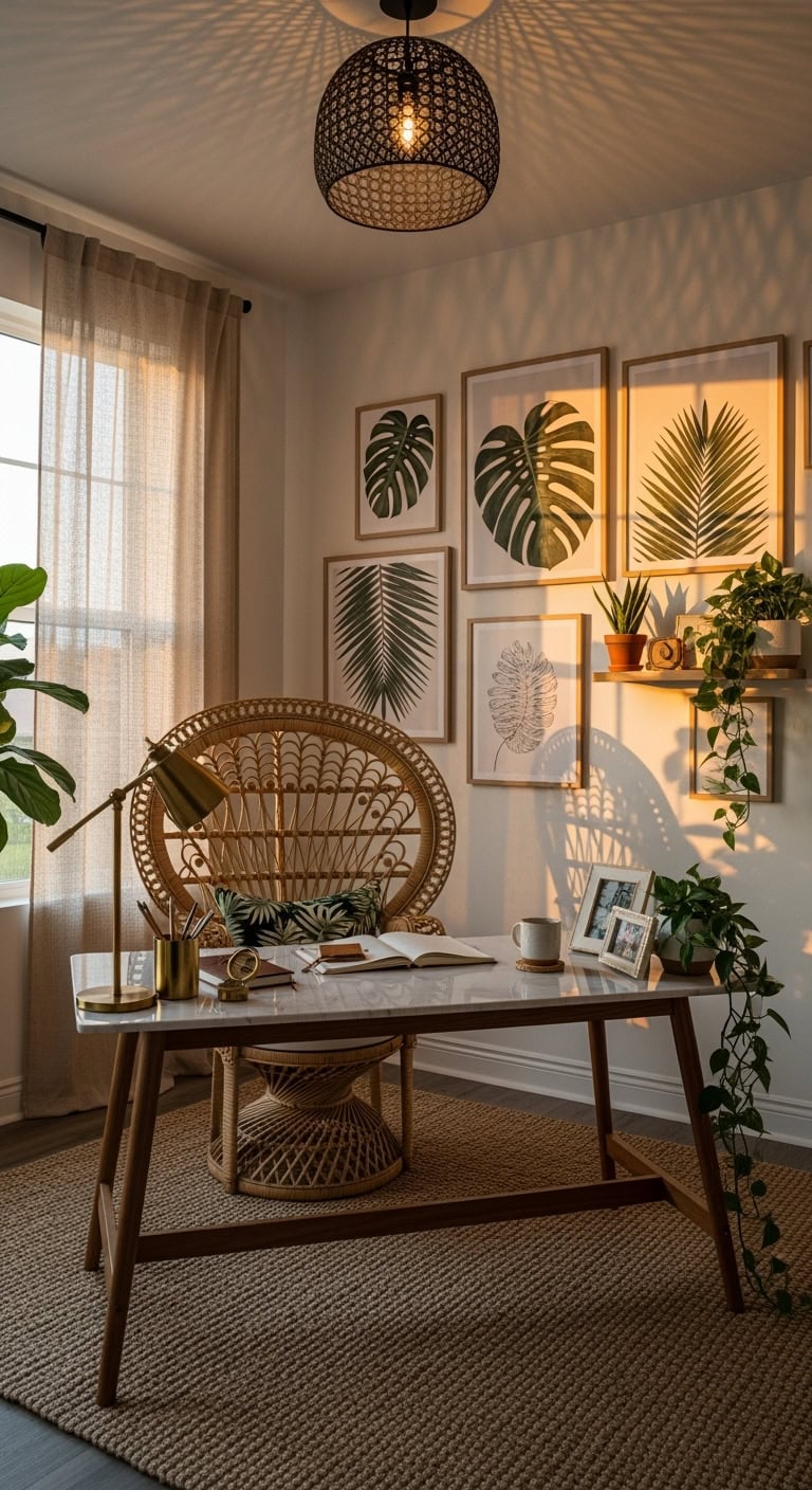 lush tropical botanical serene