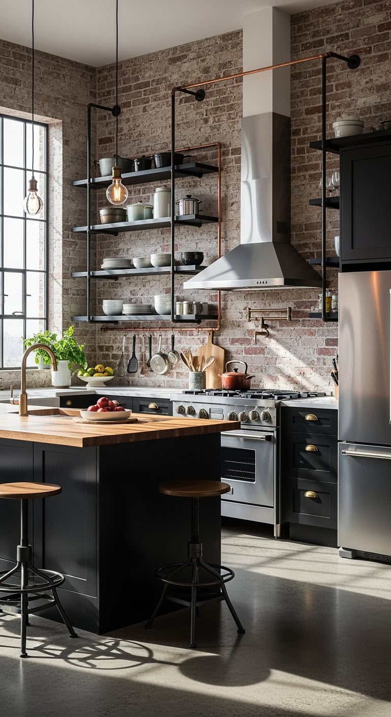 modern industrial kitchen designs