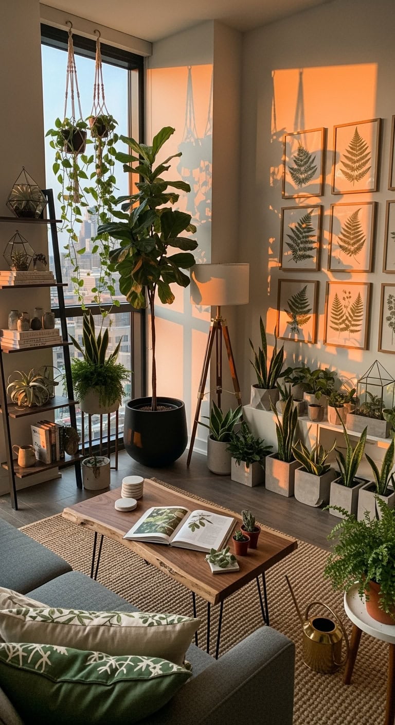 modern plant filled urban oasis