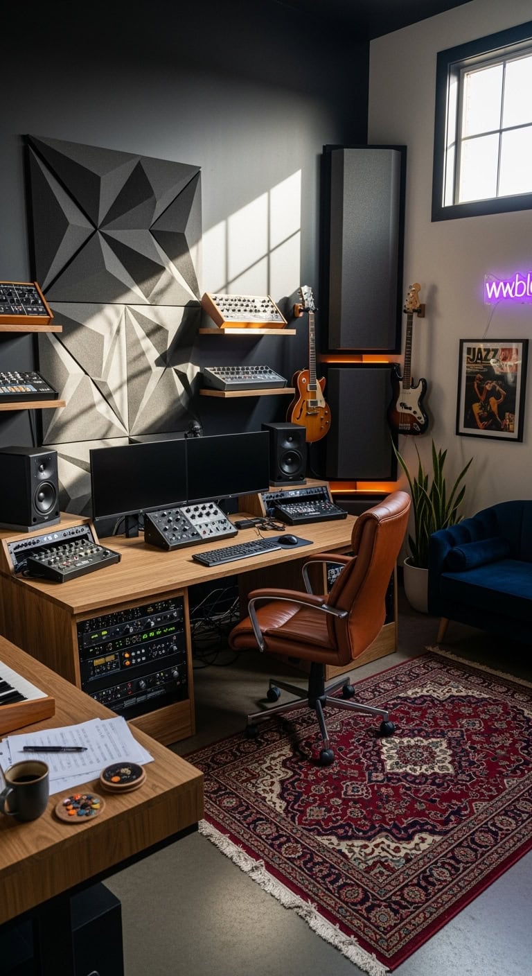 moody professional music production sanctuary