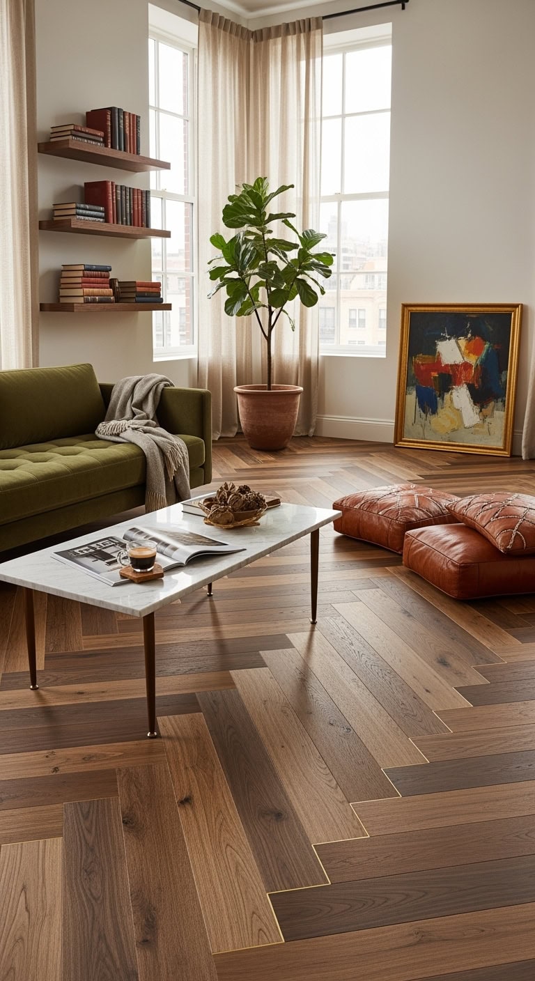 old money herringbone elegance