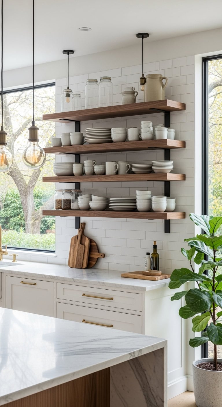 organized airy showcased functional kitchen solutions
