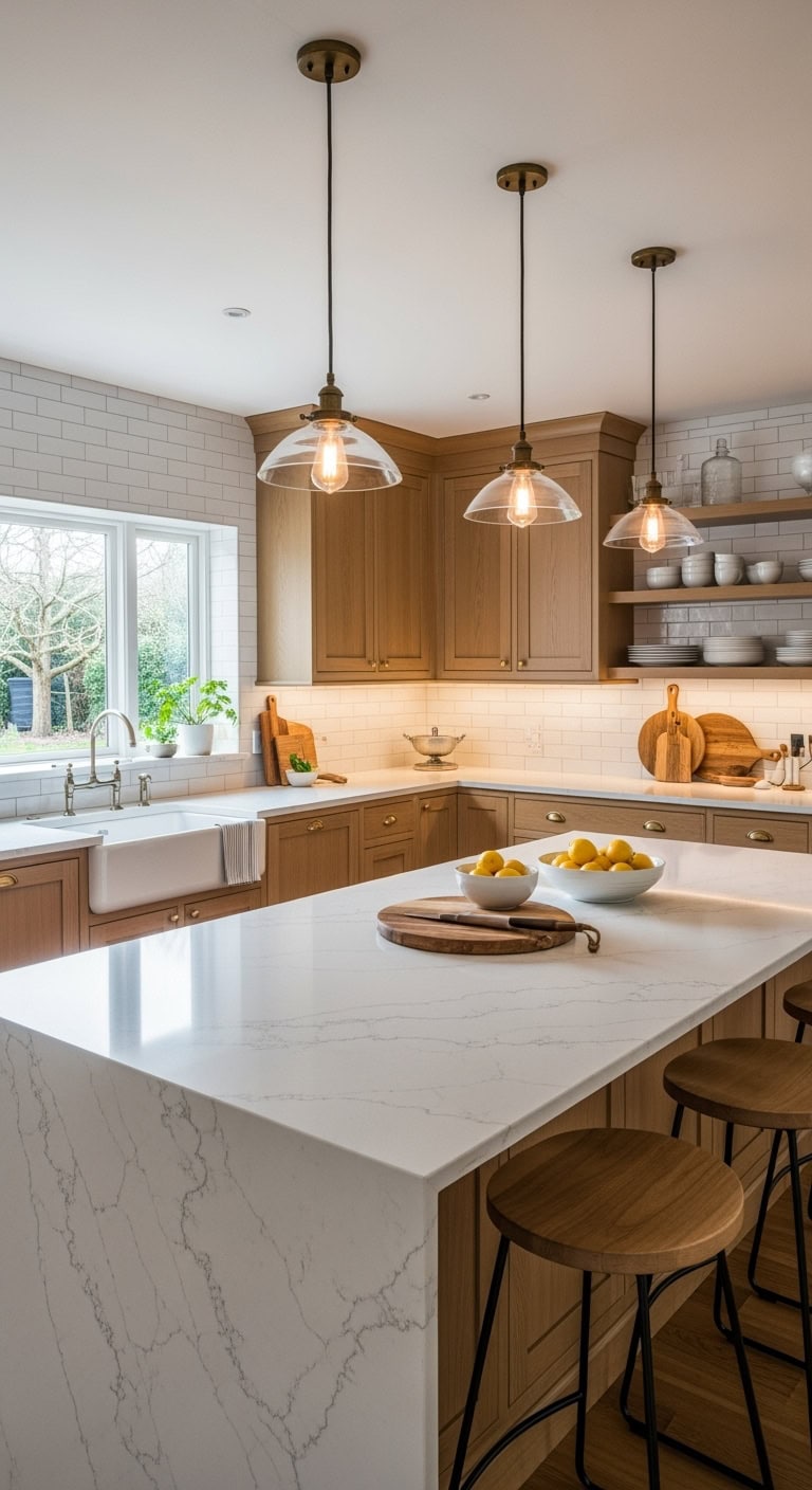 refined elegant quartz countertop designs