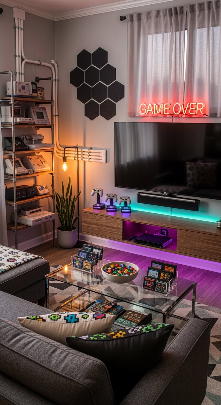 retro gaming entertainment hub showcase