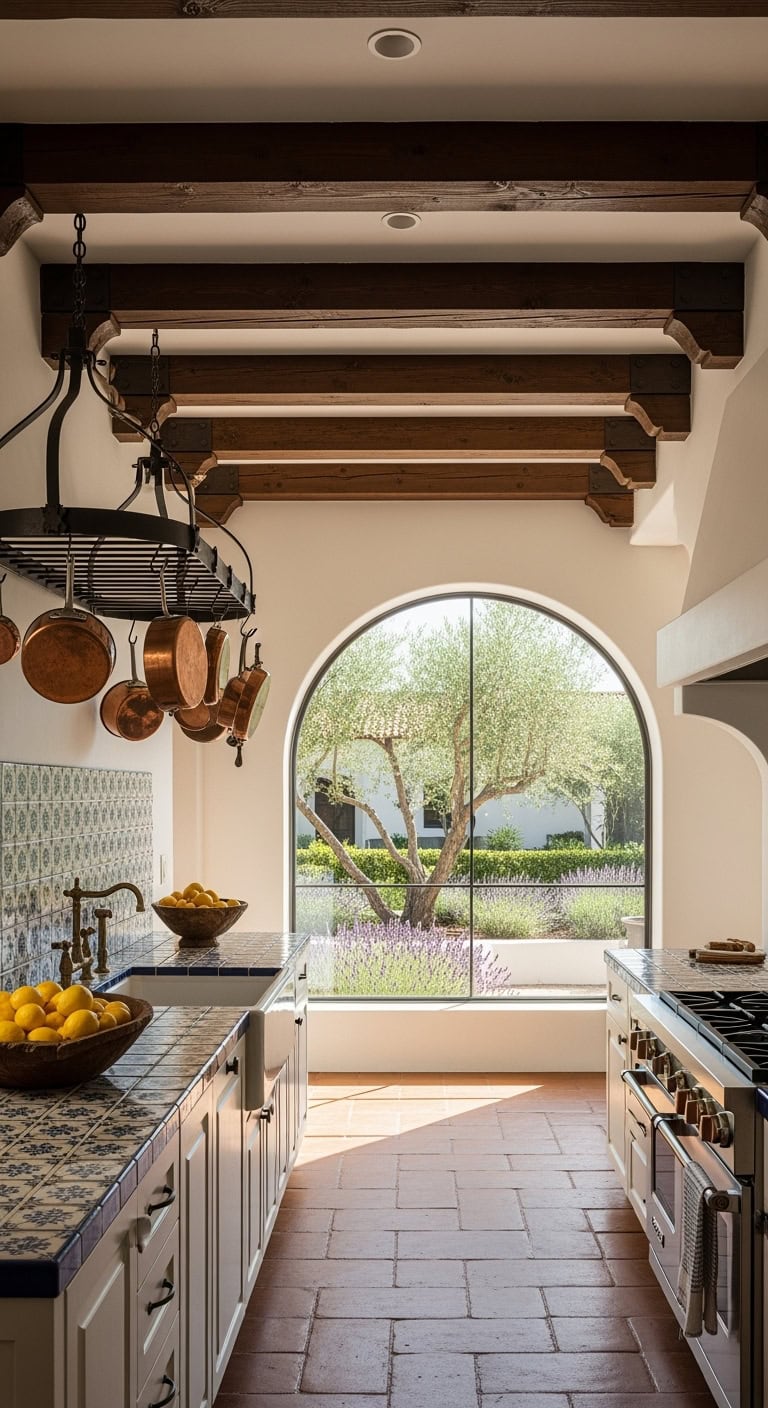 rustic architectural beams dramatic contrast