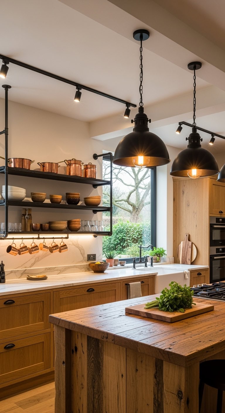 rustic chic industrial lighting essence