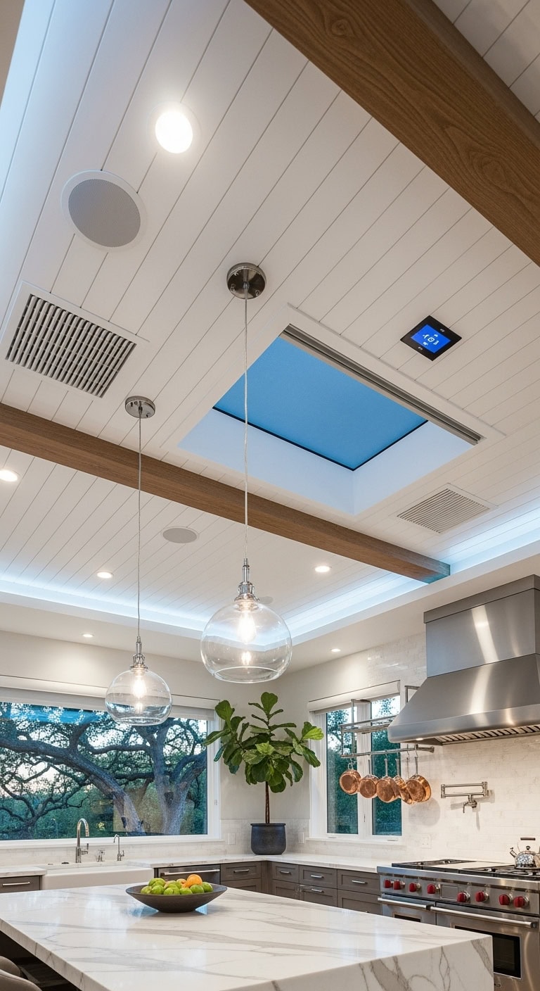 seamless integrated voice controlled automated ceiling