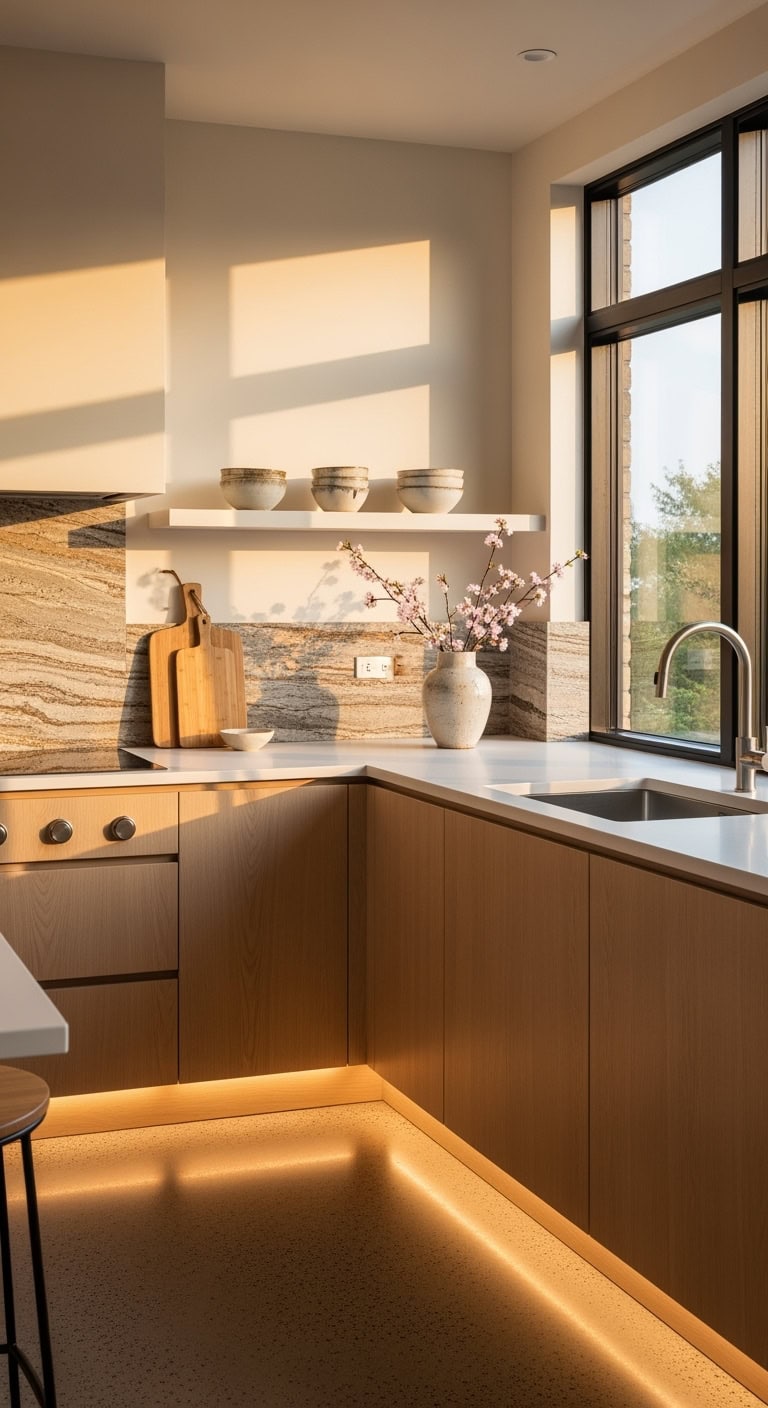 serene minimalist natural balanced