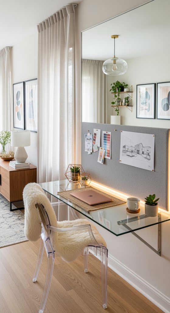 22 Beautiful Home Office in Living Room