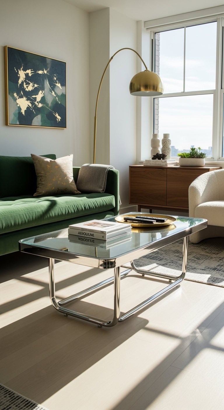 sleek minimalist stylish mid century