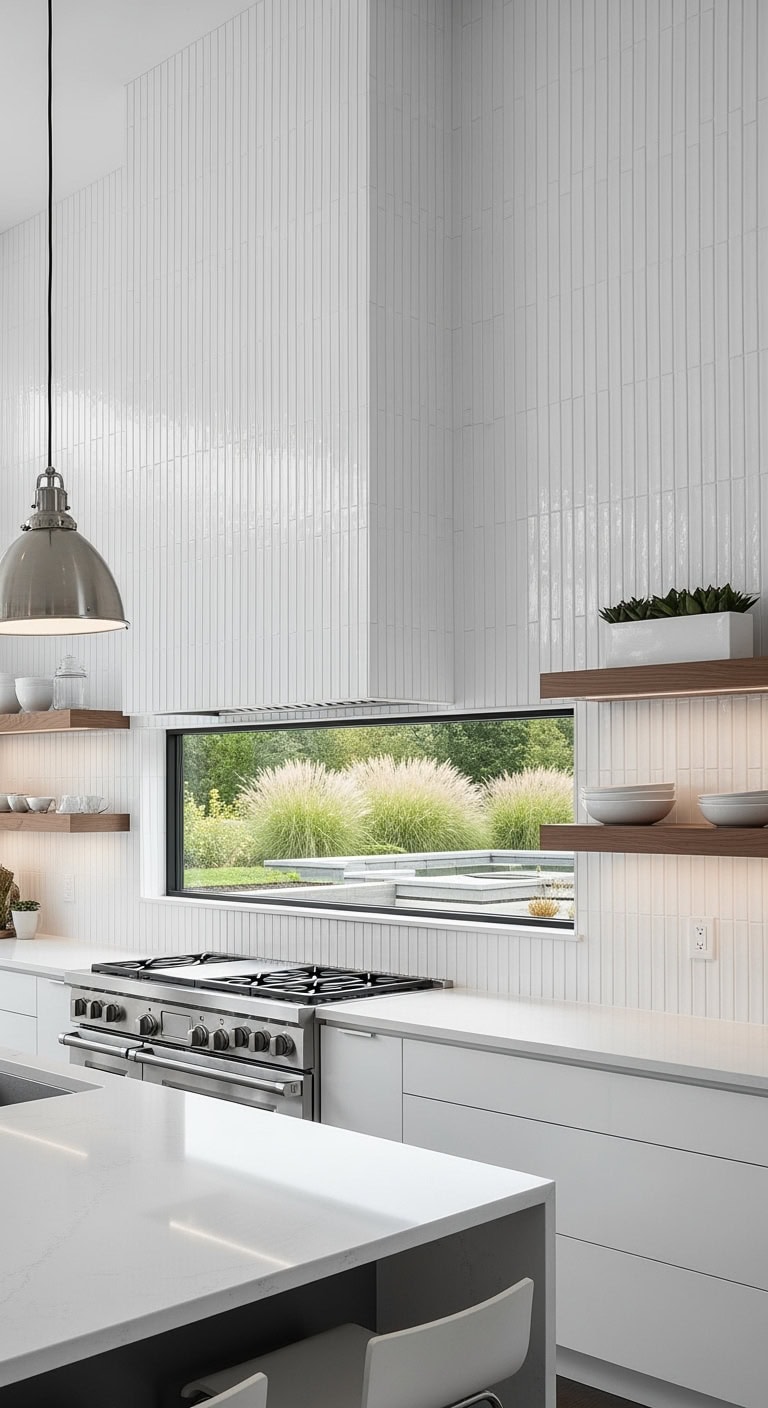 sleek vertical minimalist contemporary