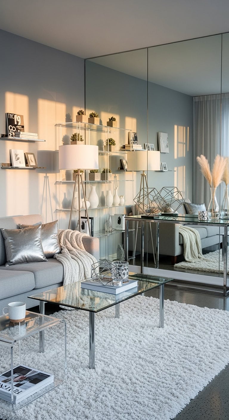 spacious airy sophisticated reflective