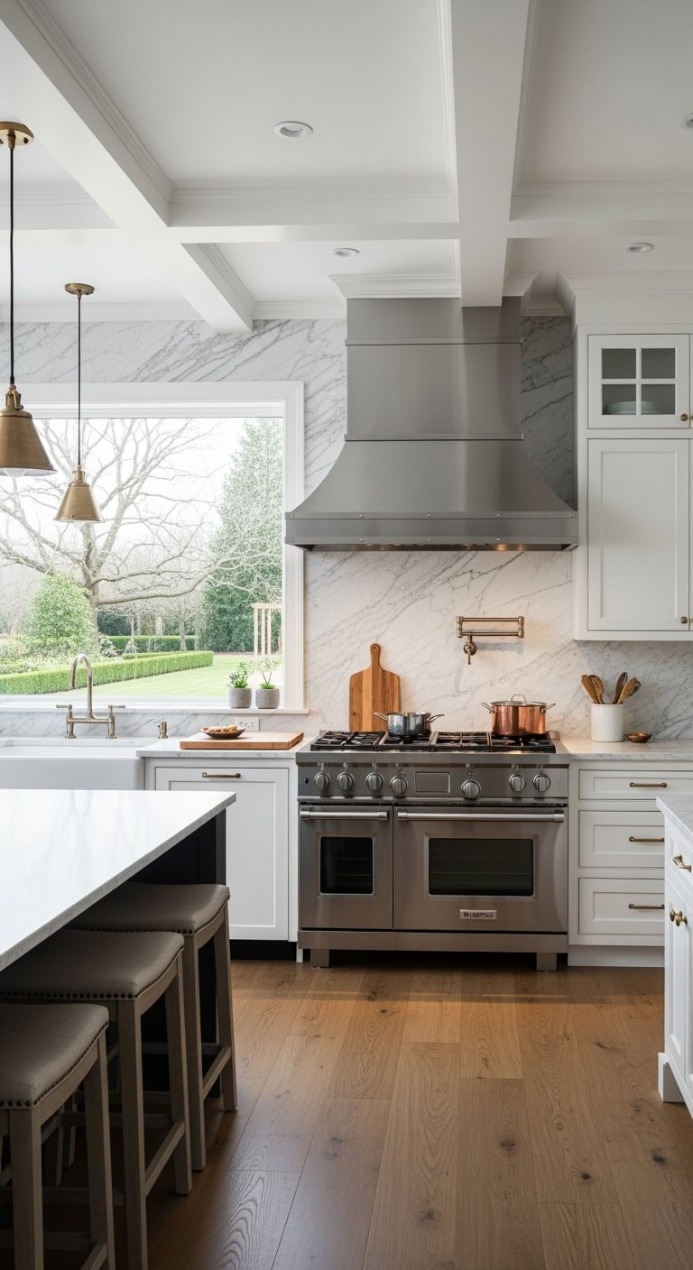 traditional contemporary kitchen range hood