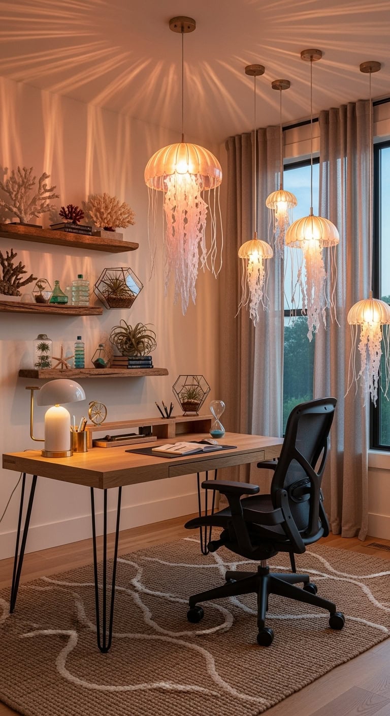 underwater aquatic dreamy ethereal office transformation