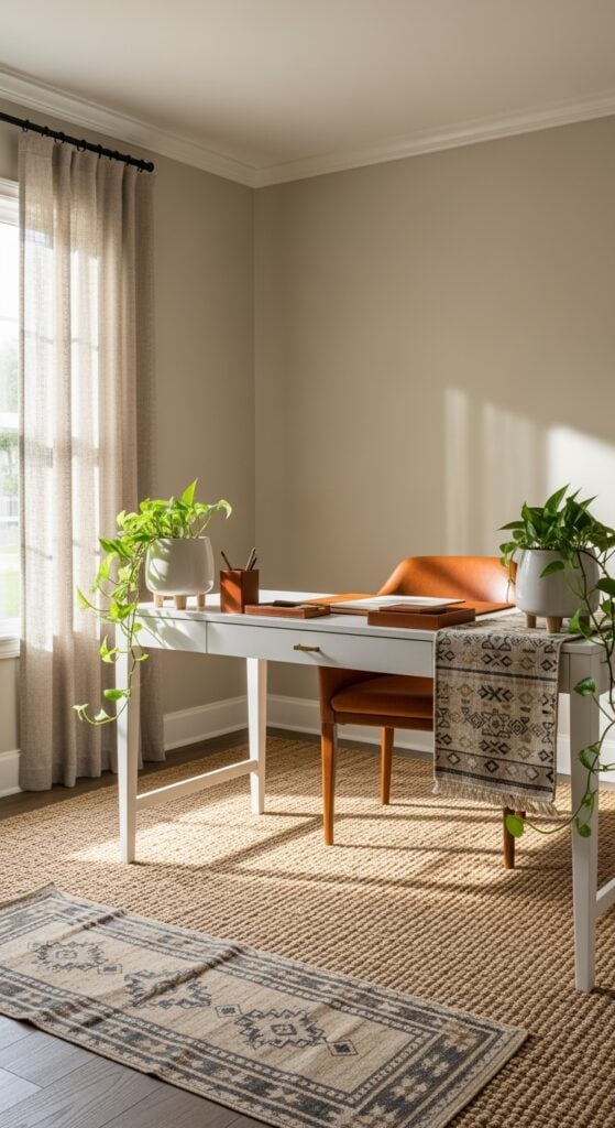23 Beautiful Neutral Home Office Ideas