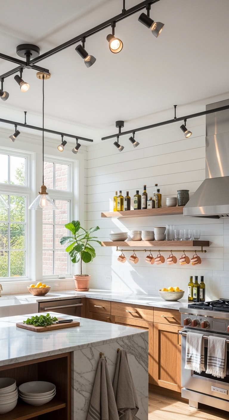 versatile adjustable stylish kitchen lighting