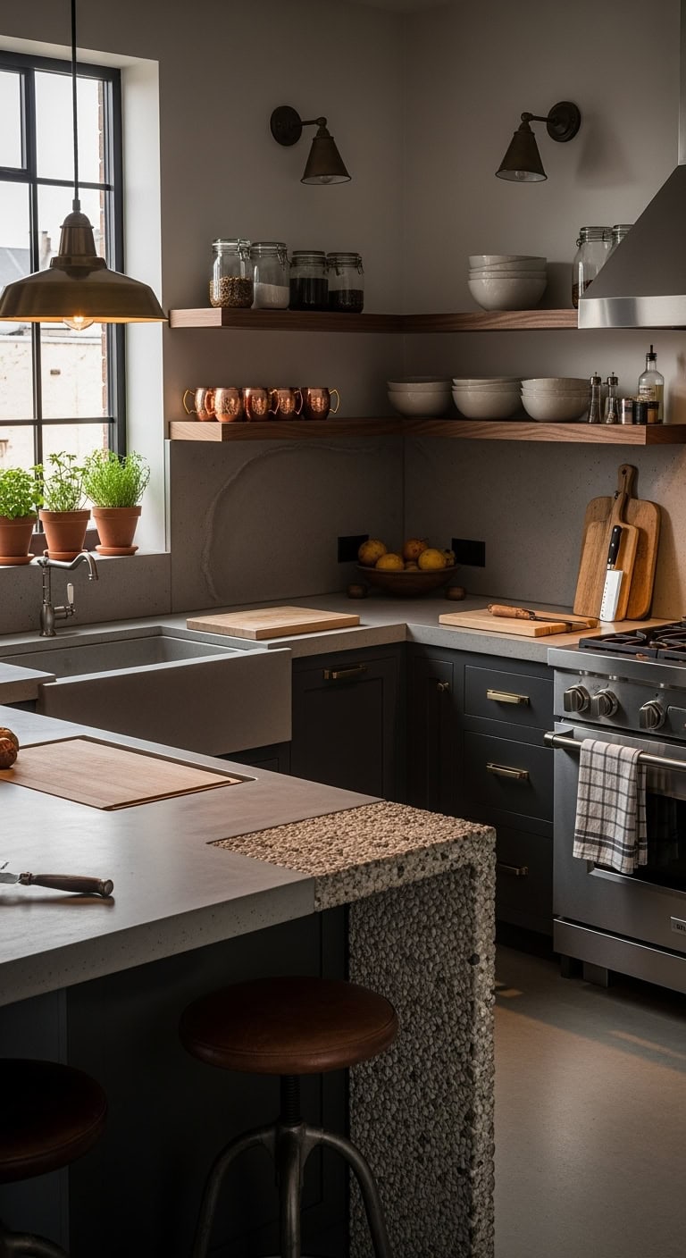 warm luxurious versatile balance concrete countertops