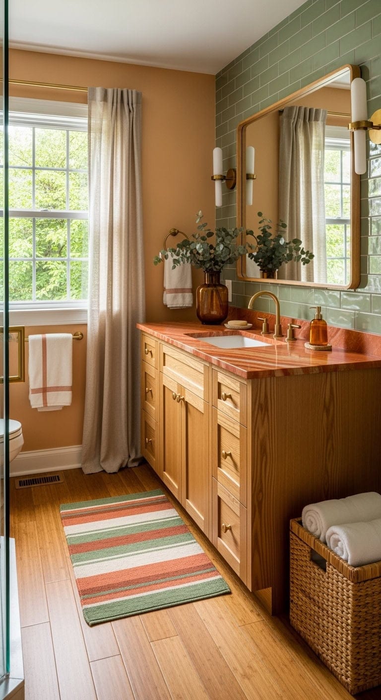 autumn orange meets springgreen