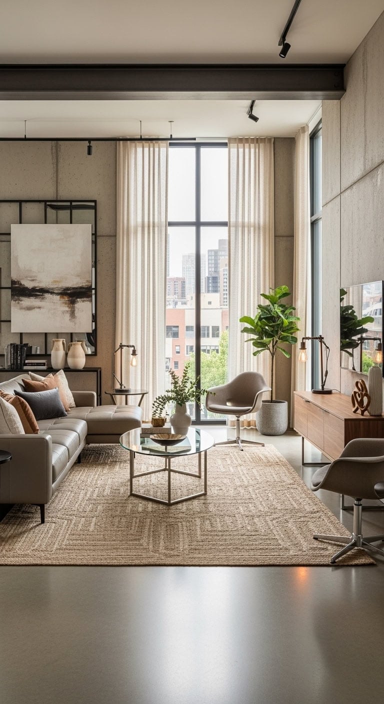 beige concrete industrial modern