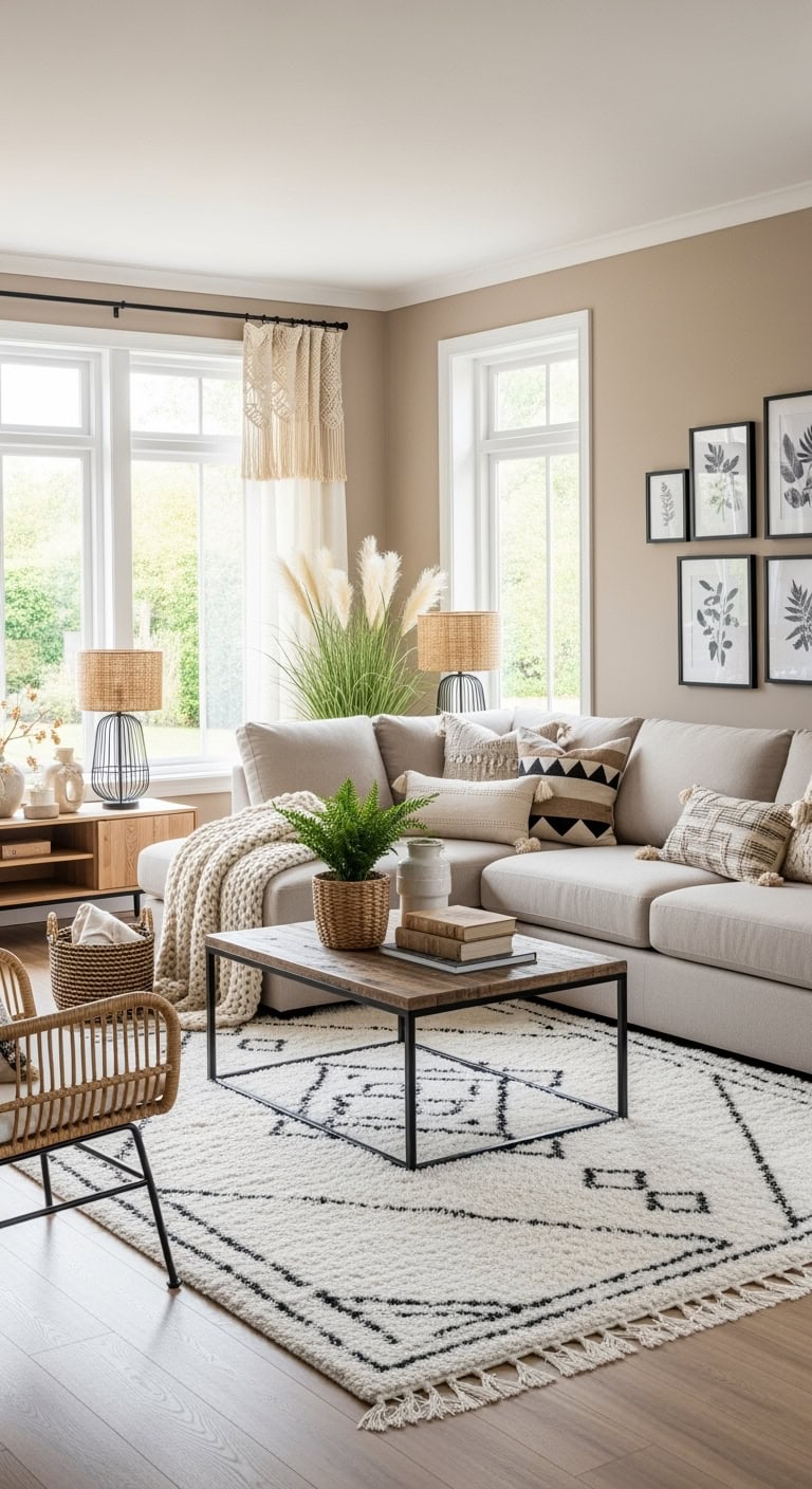 beige layered boho luxe