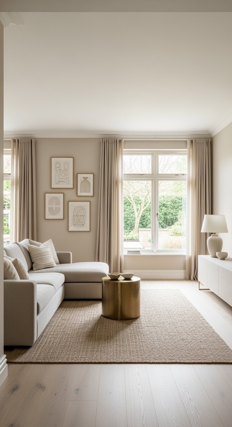 beige minimalism with gold