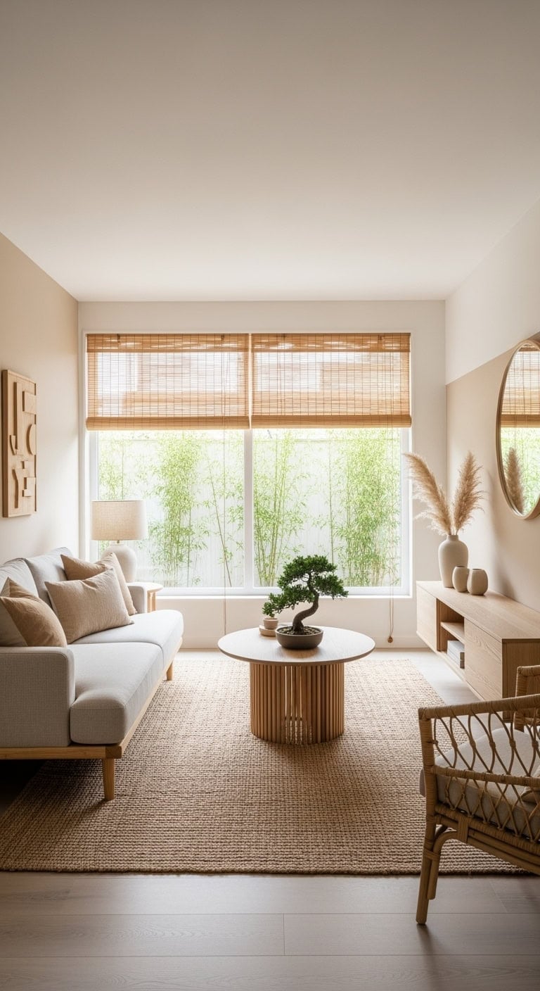 beige minimalist natural japandi