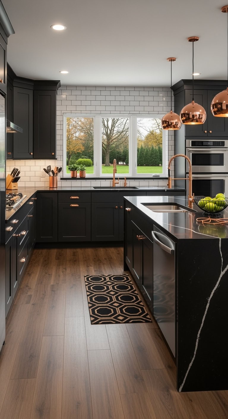 black quartz rose gold