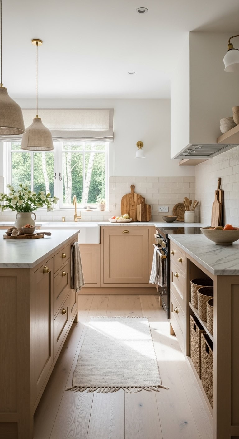 bleached oak scandinavian calm luxe