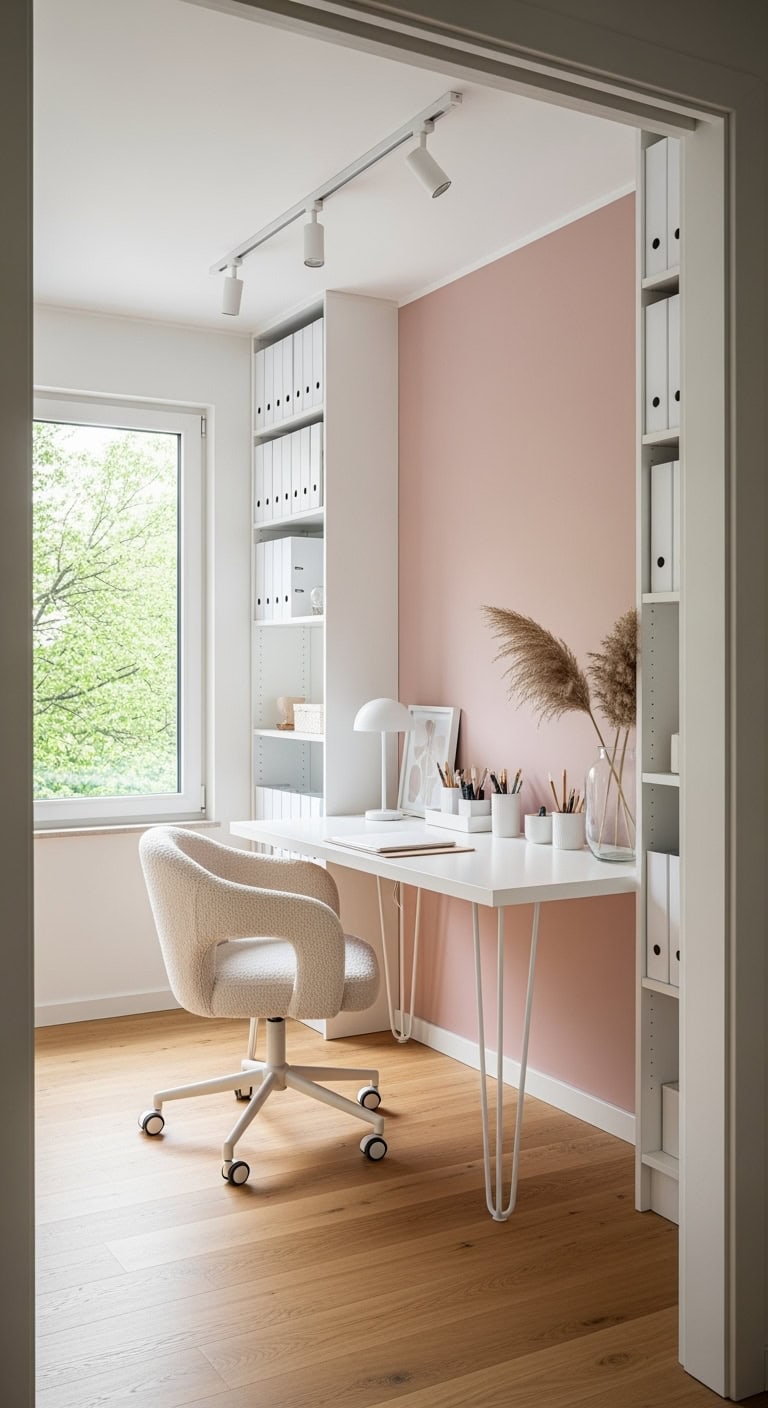 blush minimalist cloud like workspace